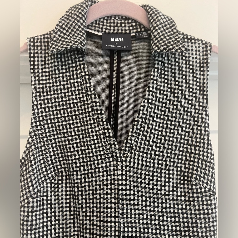 Maeve by Anthropologie size 0 gingham plaid women’s a-line collared dress - Picture 2 of 11